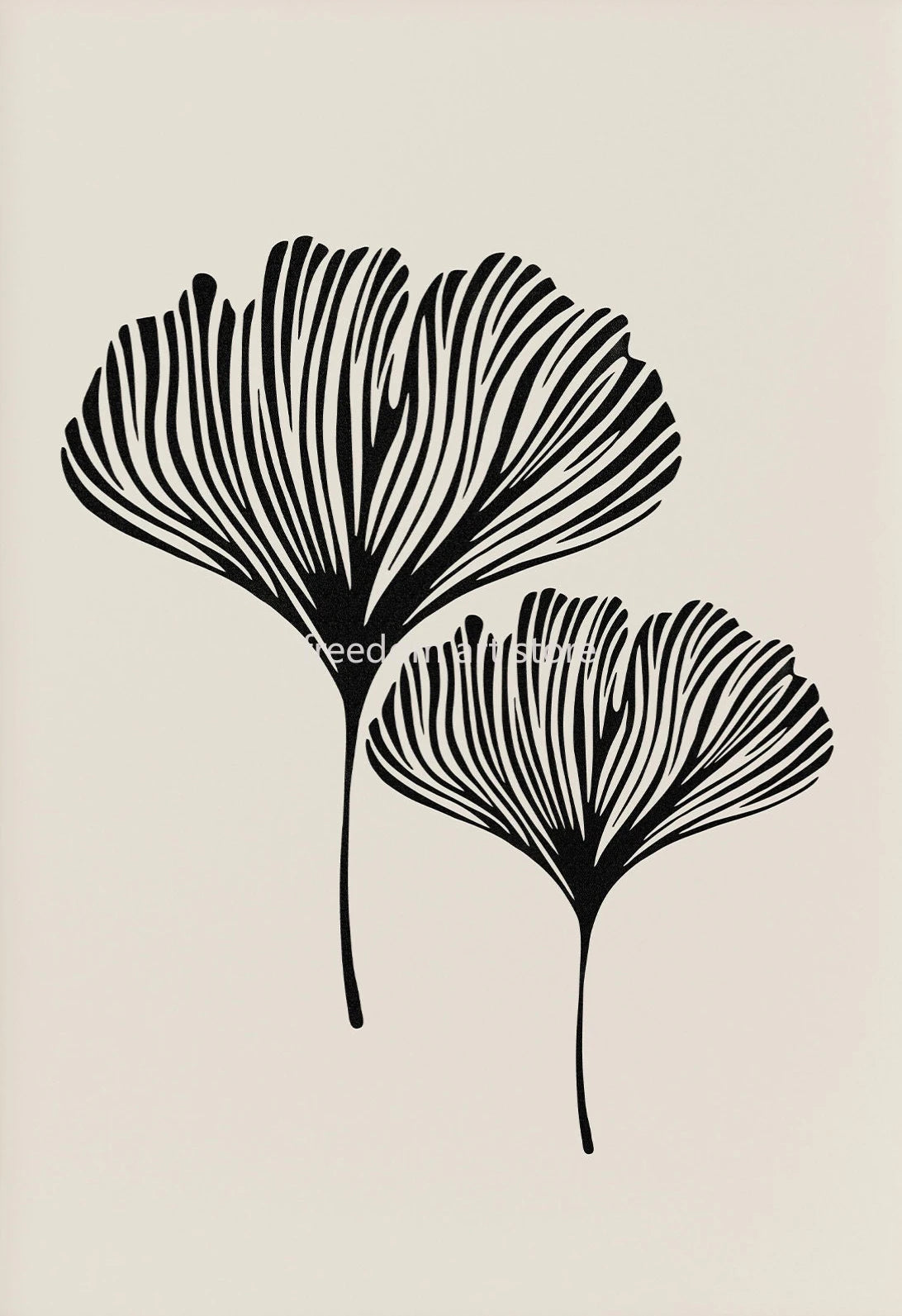 Affiche d'Art Minimaliste Style Boho Matisse – Impression sur Toile Botanique Moderne pour Salon et Bureau