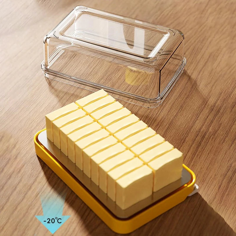Boîte à Beurre Hermétique avec Trancheuse Intégrée, Conservation et Découpe Facile