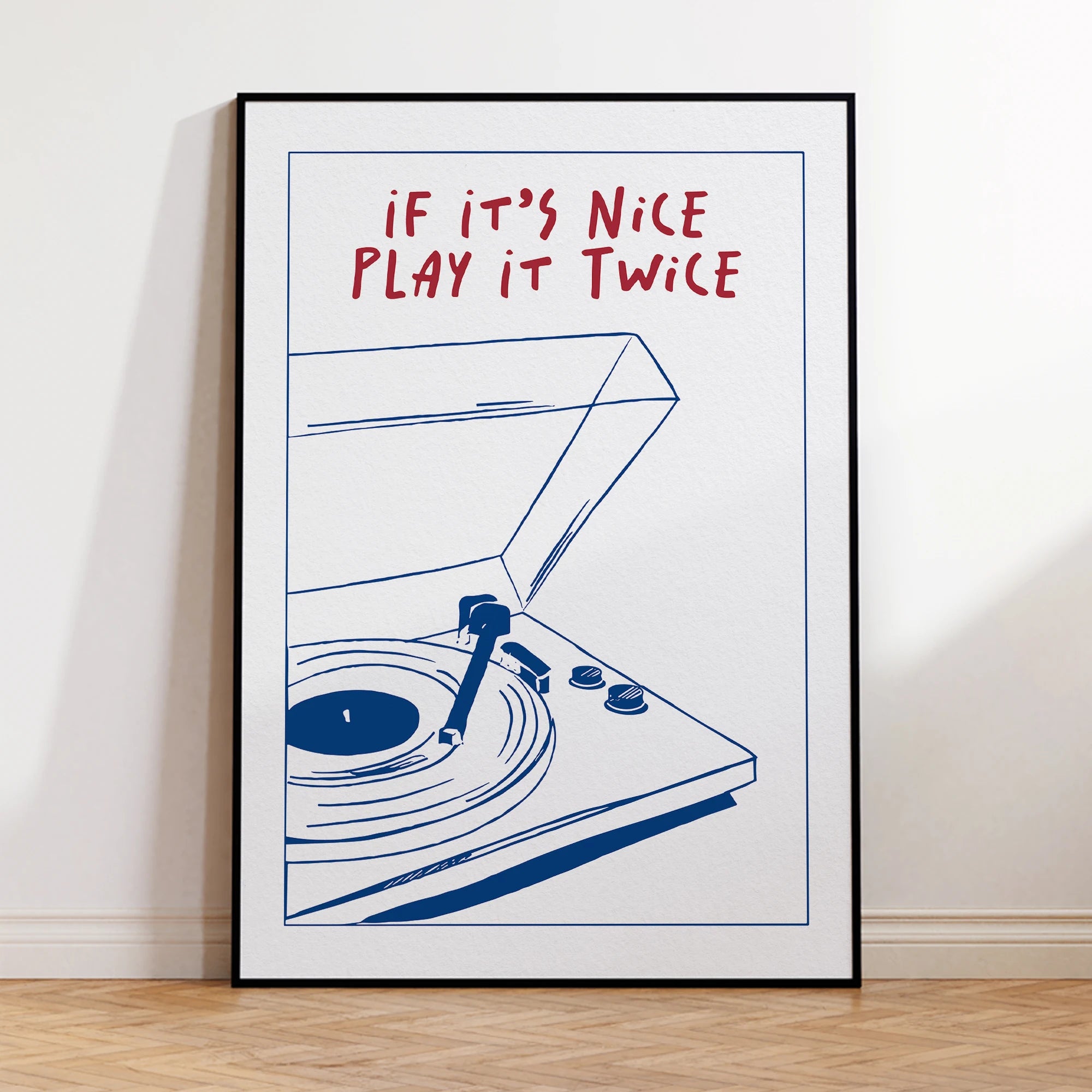 Affiche Canvas "Play it Twice" Art mural Retro & Moderne