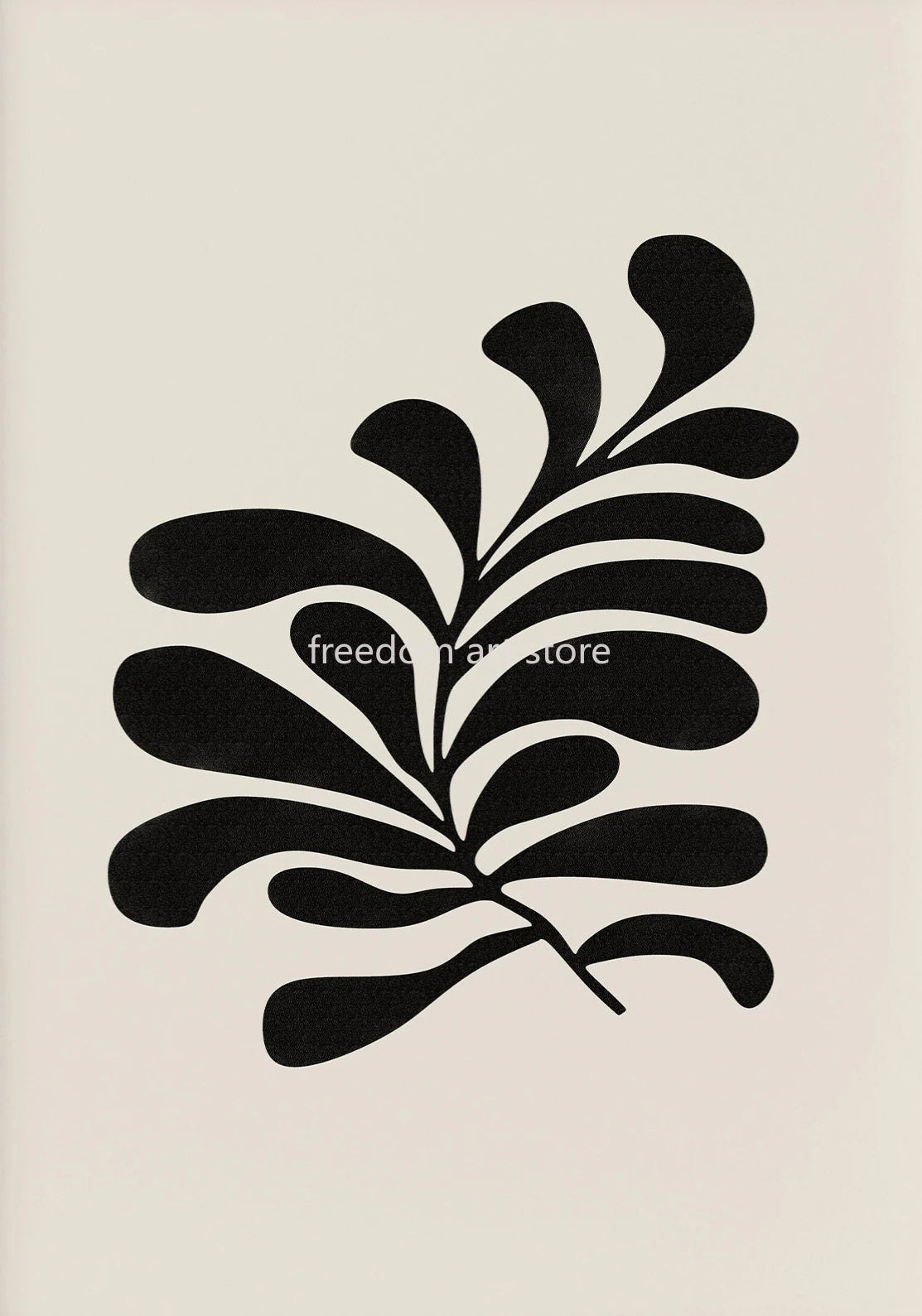 Affiche d'Art Minimaliste Style Boho Matisse – Impression sur Toile Botanique Moderne pour Salon et Bureau