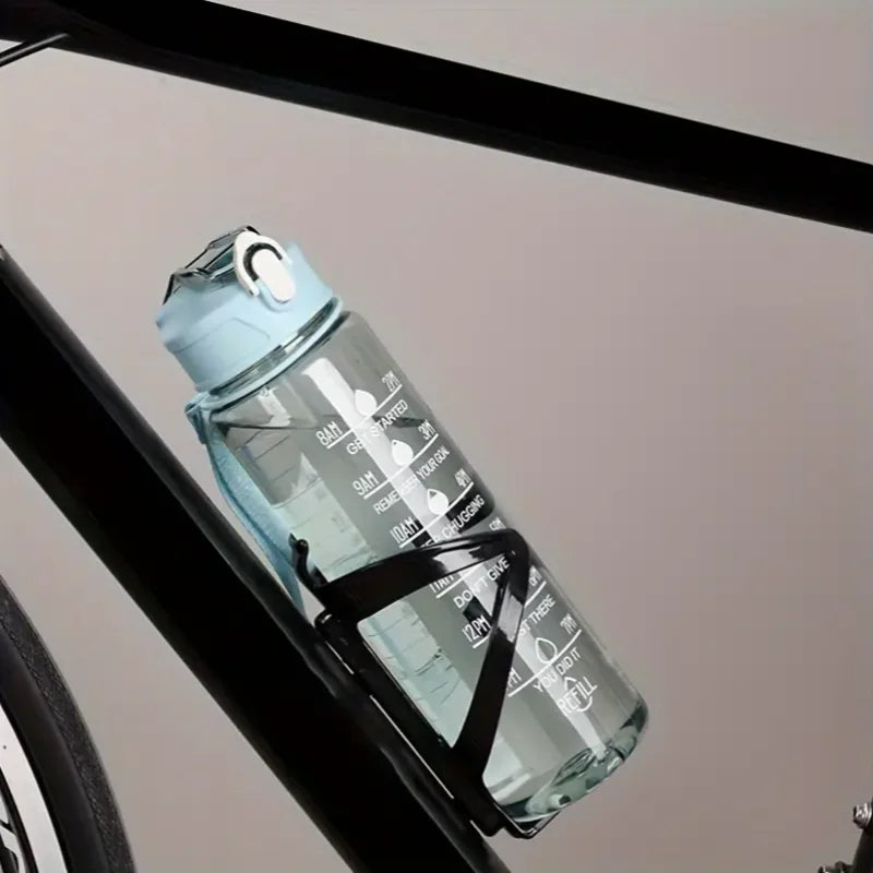 Bouteille d'Eau Motivationnelle 800ml – Anti-Fuite, Sans BPA avec Marqueurs Temporels pour Fitness & Sport