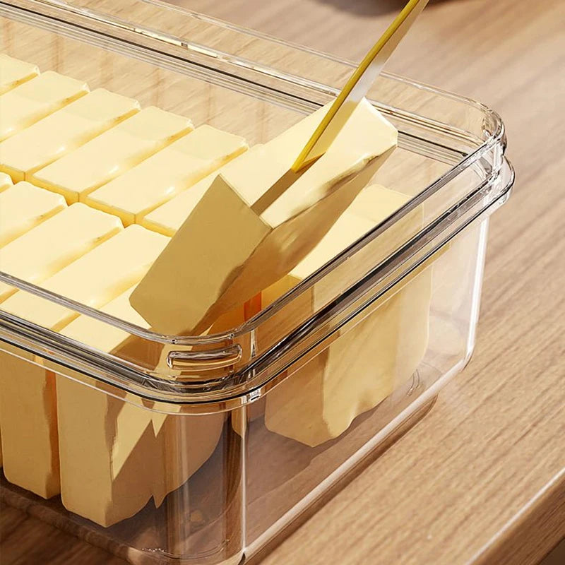 Boîte à Beurre Hermétique avec Trancheuse Intégrée, Conservation et Découpe Facile