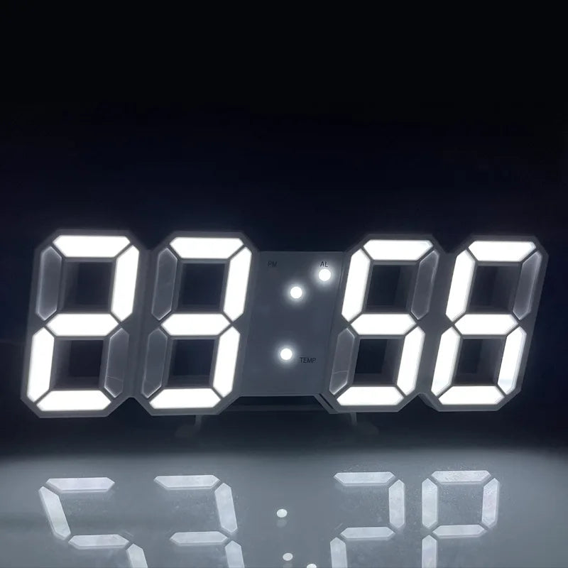 Horloge Murale LED 3D Décoration Moderne